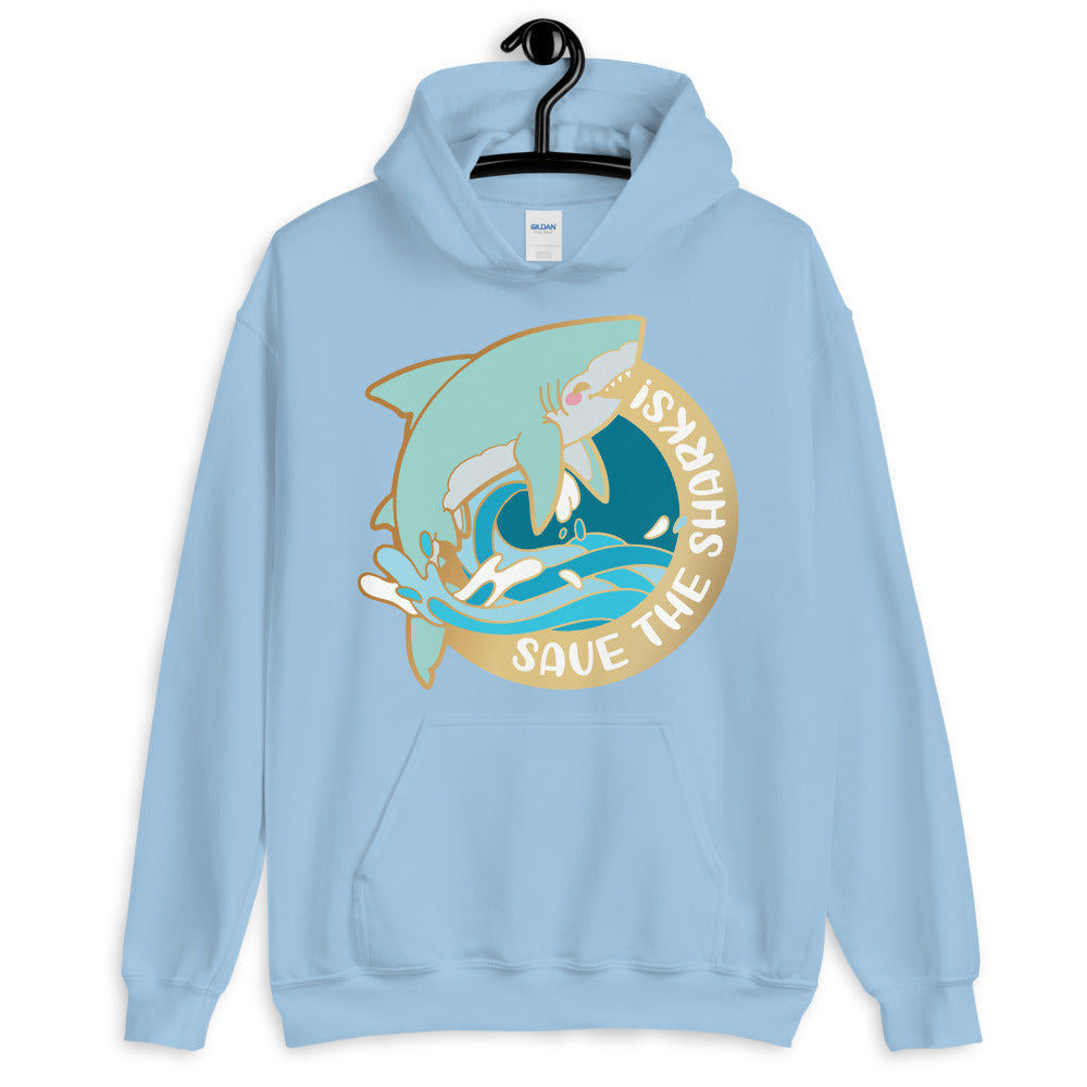 Save the Great White Sharks \\ Unisex Hoodie