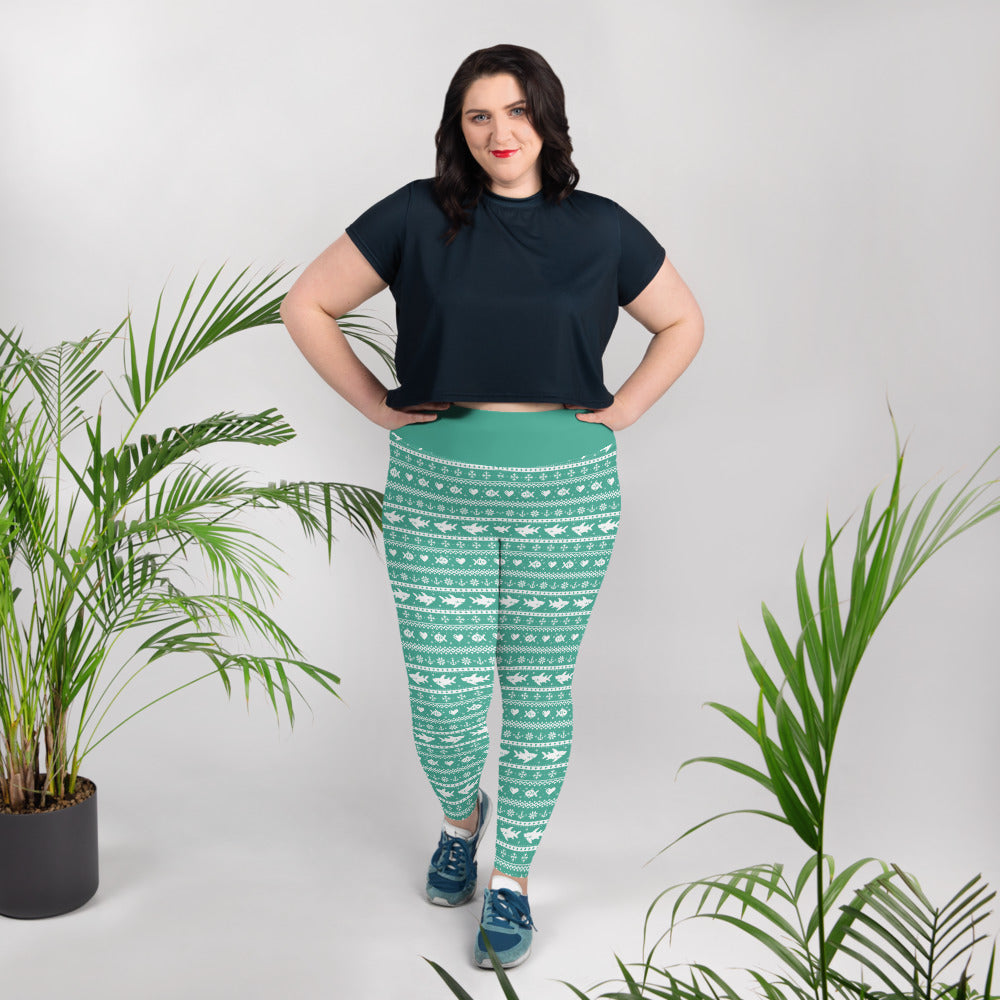 Red & Green Fish-mas \\ Leggings