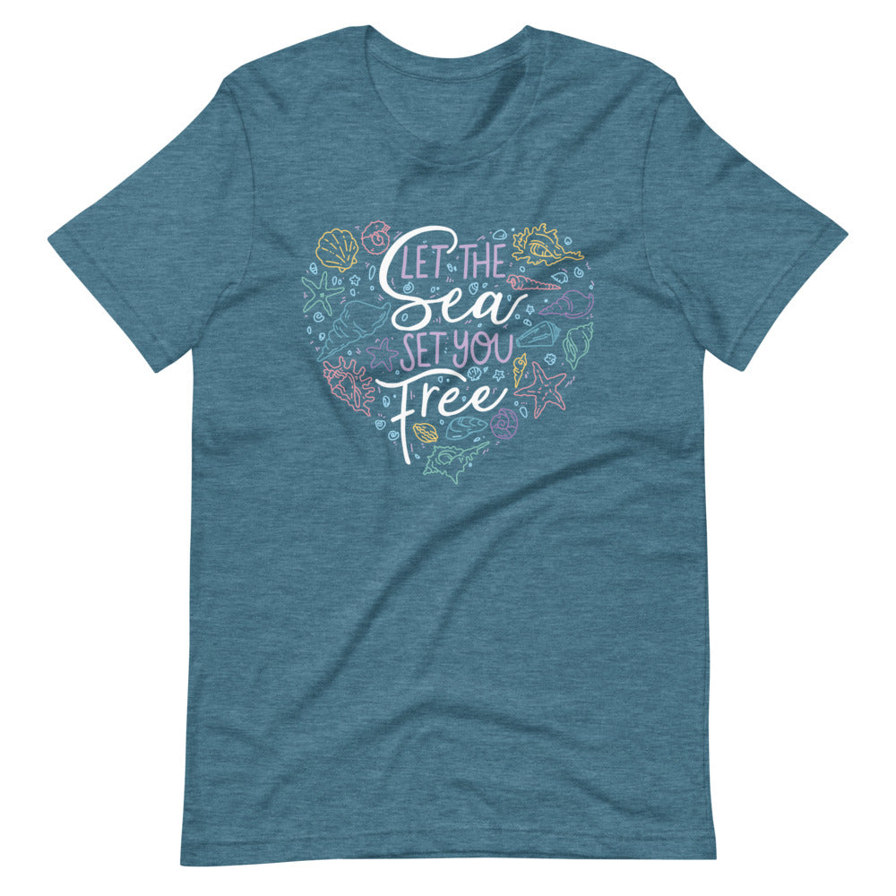 Let the Sea Set You Free \\ Short-Sleeve Unisex T-Shirt