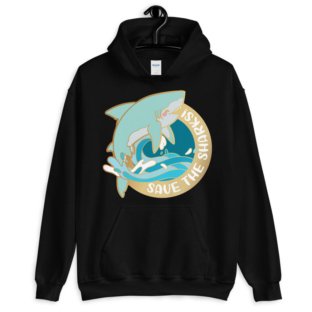 Save the Great White Sharks \\ Unisex Hoodie