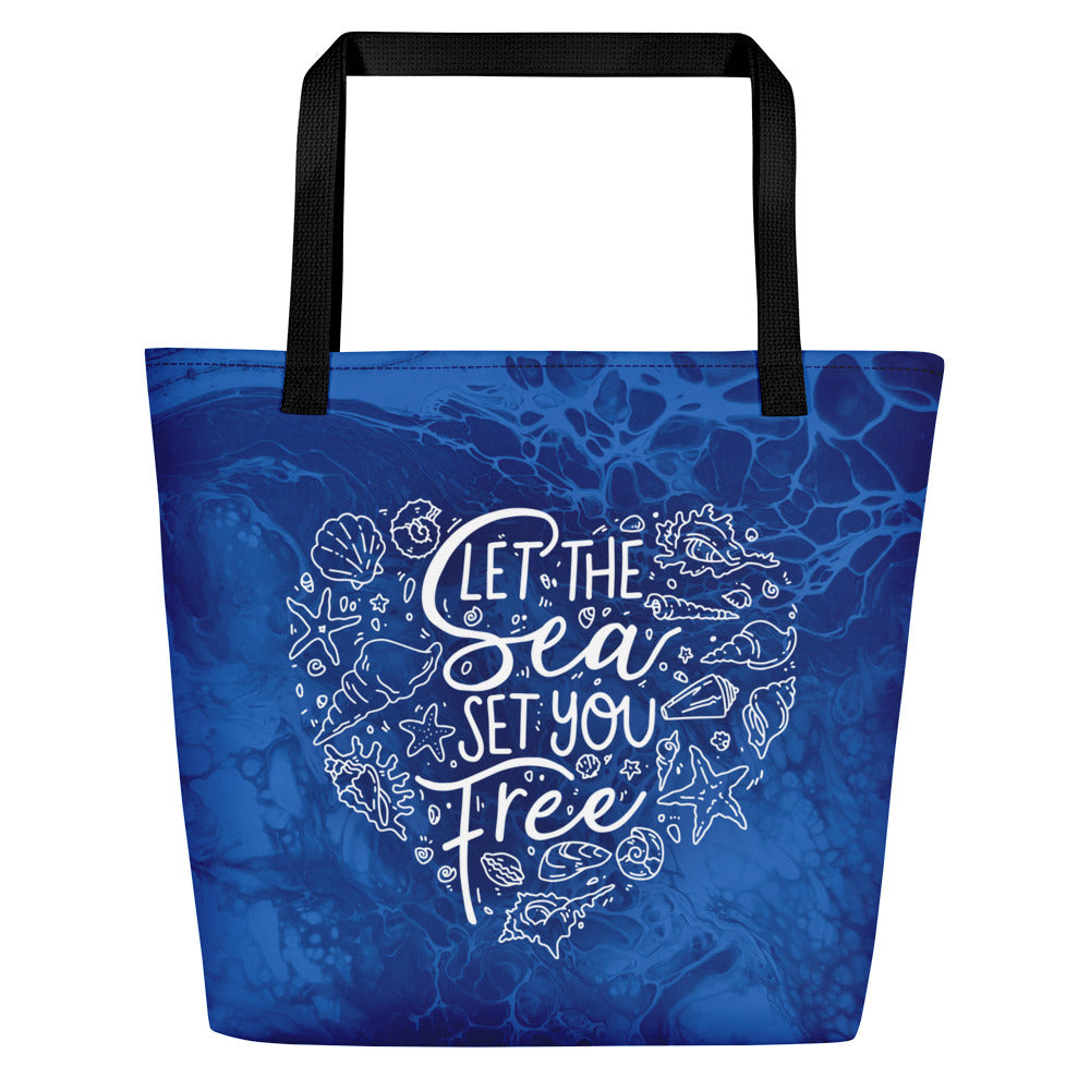 Let the Sea Set You Free! \\ Tote Bag