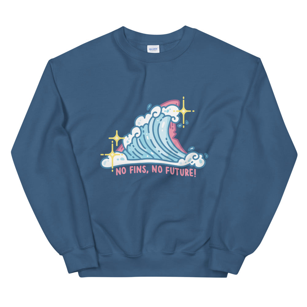Pastel No Fins No Future \\ Unisex Adult Sweatshirt