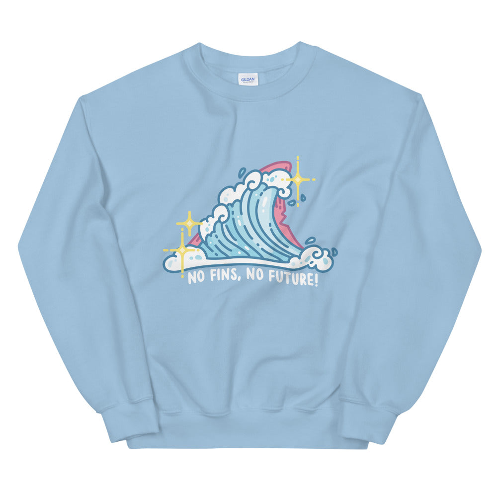 Pastel No Fins No Future \\ Unisex Adult Sweatshirt