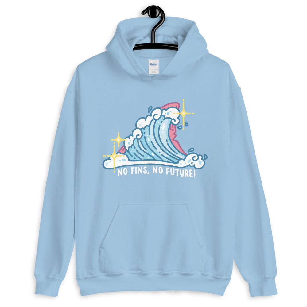 Pastel No Fins No Future \\ Unisex Hoodie