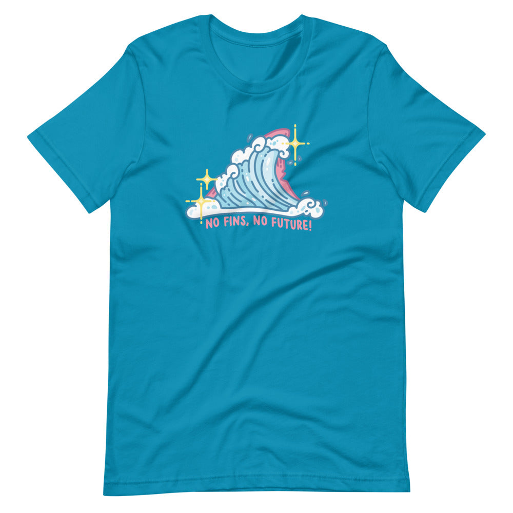Pastel No Fins No Future \\ Short-Sleeve Adult Unisex T-Shirt