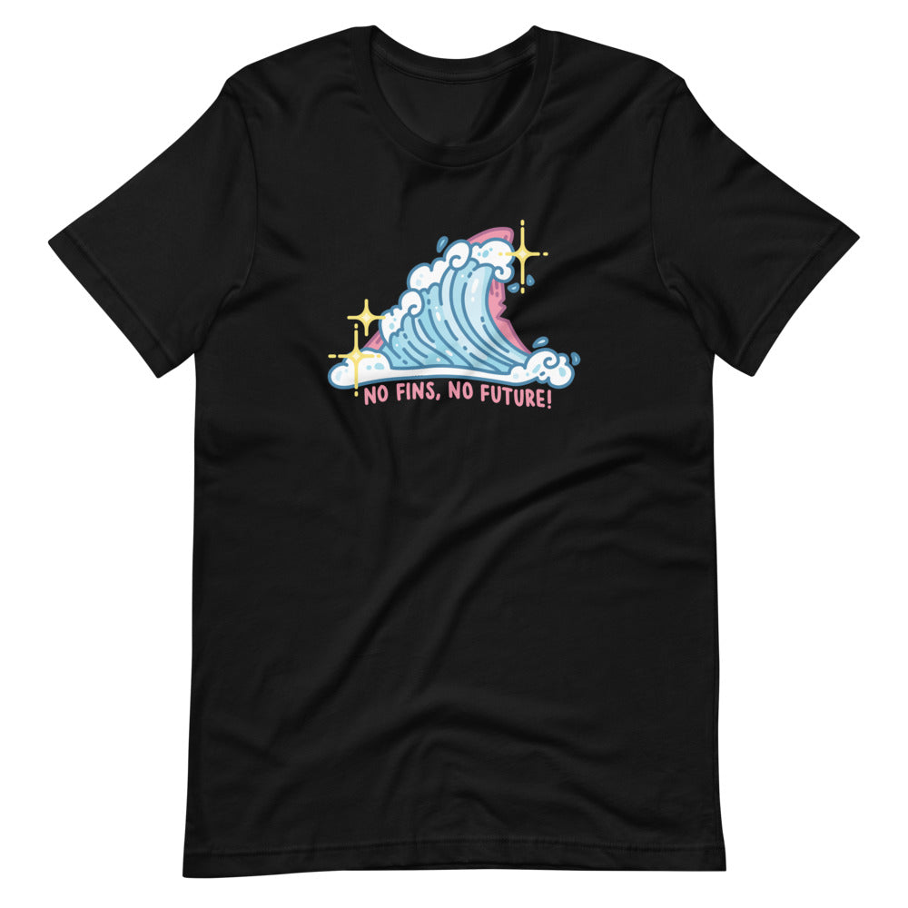 Pastel No Fins No Future \\ Short-Sleeve Adult Unisex T-Shirt