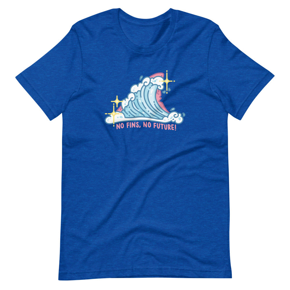 Pastel No Fins No Future \\ Short-Sleeve Adult Unisex T-Shirt