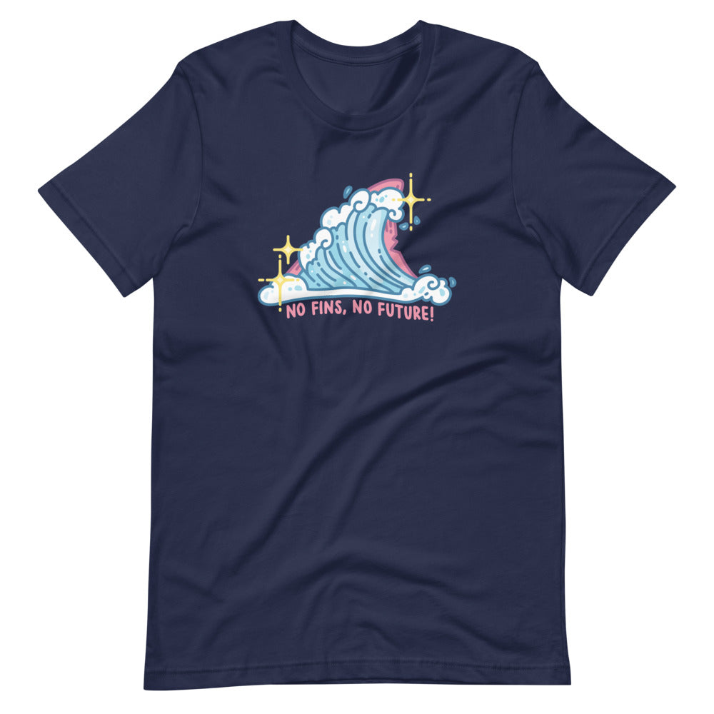 Pastel No Fins No Future \\ Short-Sleeve Adult Unisex T-Shirt