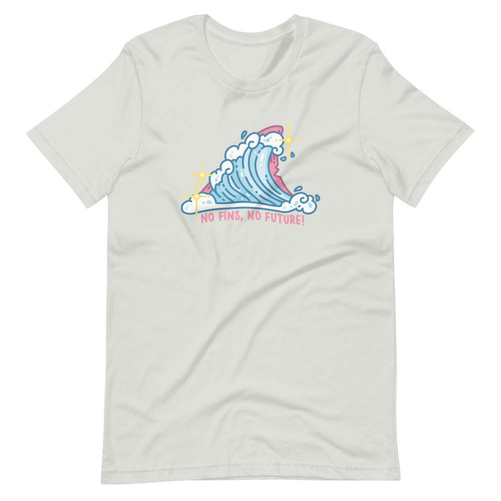 Pastel No Fins No Future \\ Short-Sleeve Adult Unisex T-Shirt