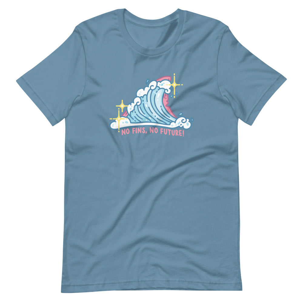 Pastel No Fins No Future \\ Short-Sleeve Adult Unisex T-Shirt