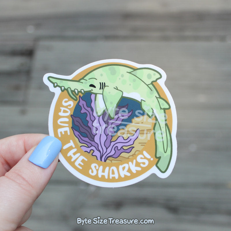 Save the Sharks Vinyl Sticker