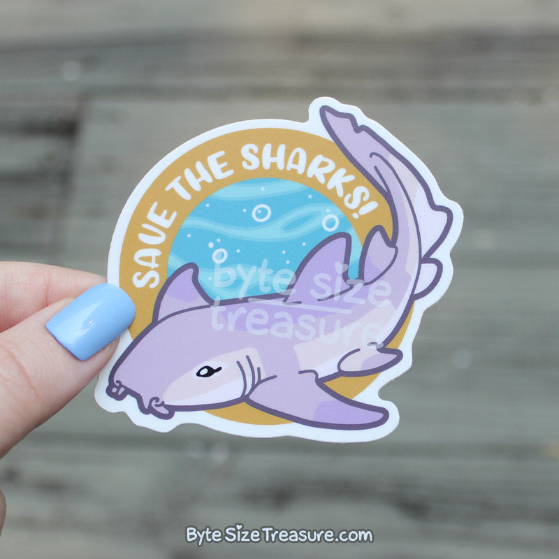 Save the Sharks Vinyl Sticker