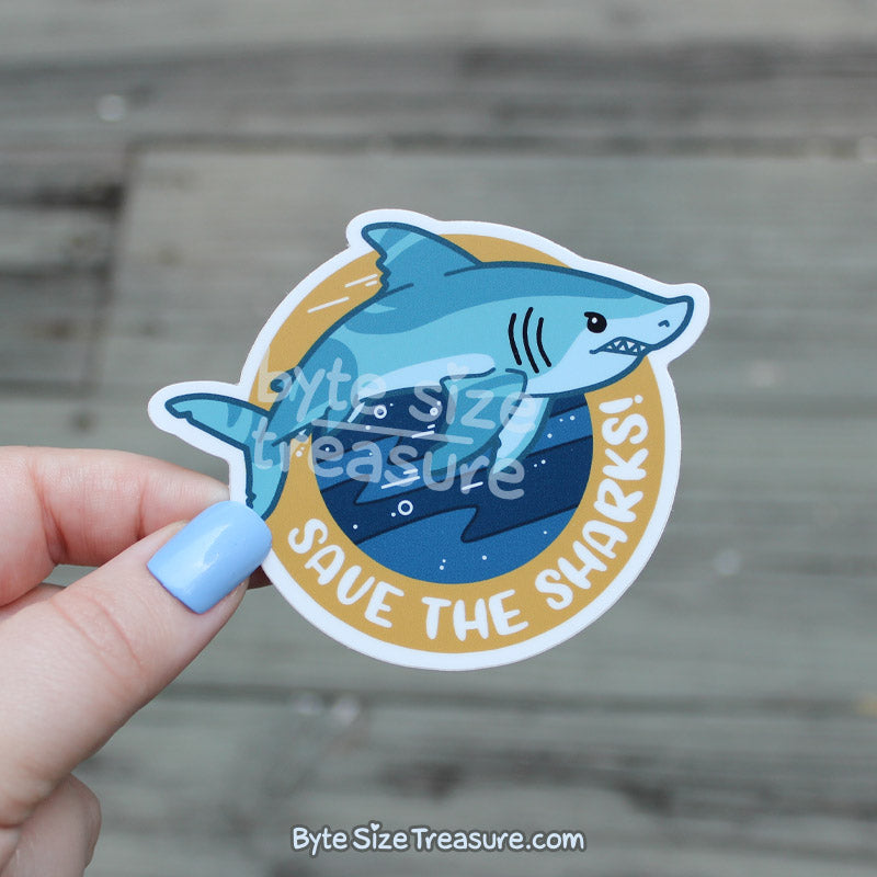 Save the Sharks Vinyl Sticker