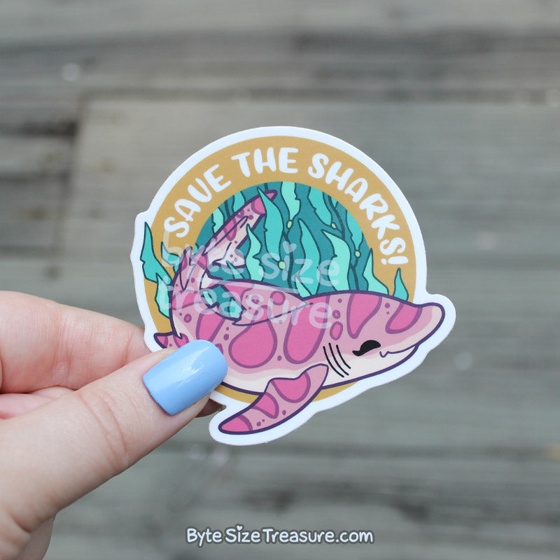 Save the Sharks Vinyl Sticker