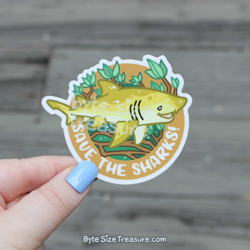 Save the Sharks Vinyl Sticker