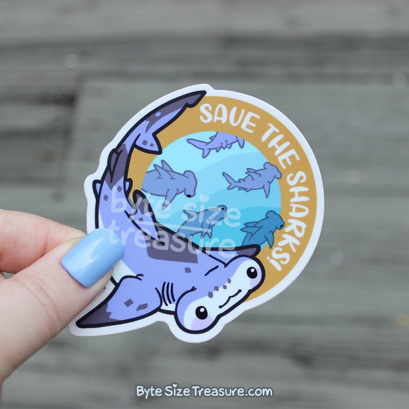 Save the Sharks Vinyl Sticker