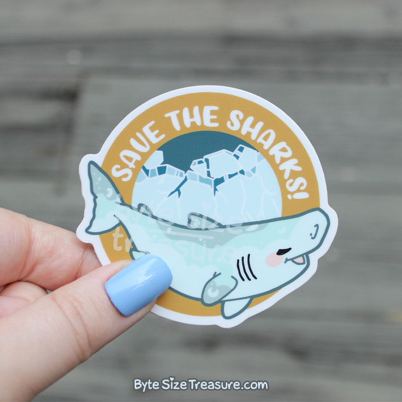 Save the Sharks Vinyl Sticker