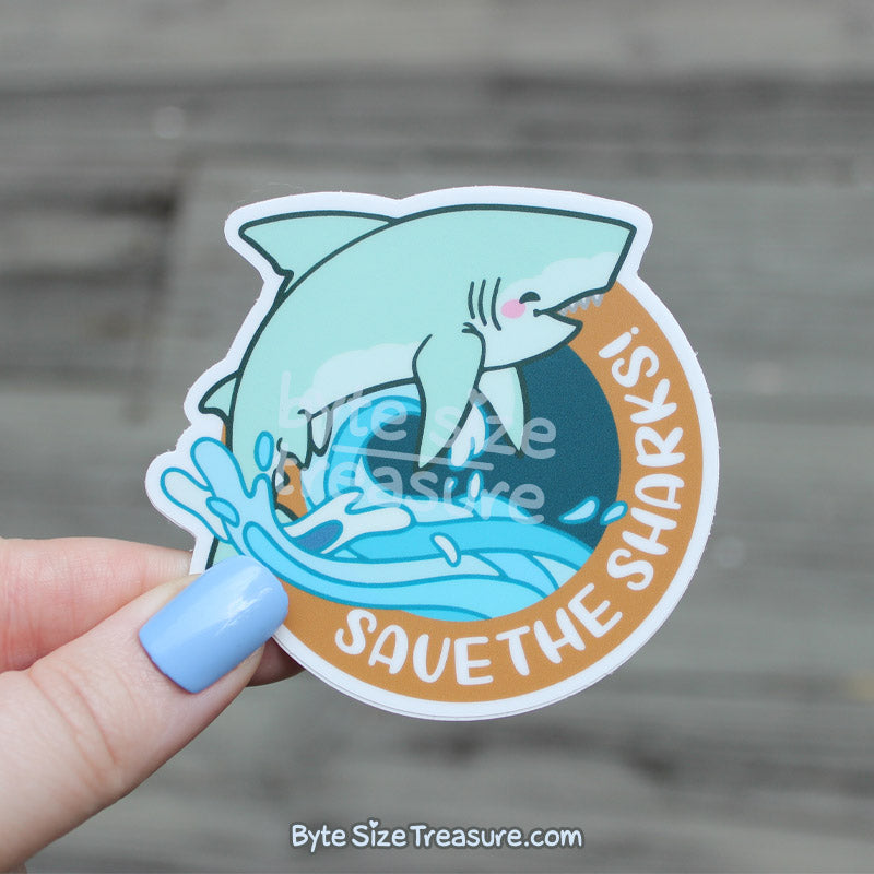 Save the Sharks Vinyl Sticker