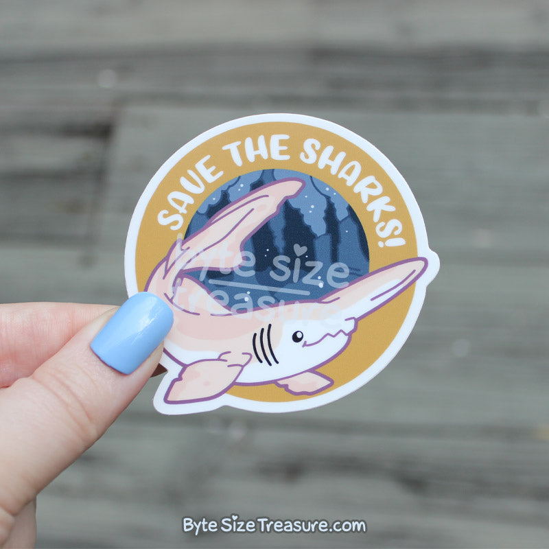 Save the Sharks Vinyl Sticker