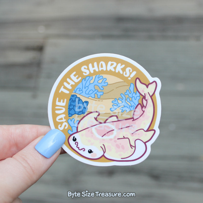 Save the Sharks Vinyl Sticker