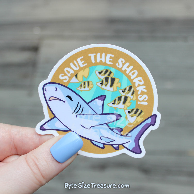 Save the Sharks Vinyl Sticker