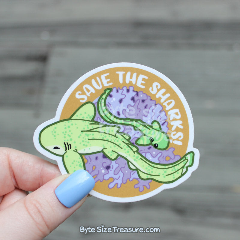 Save the Sharks Vinyl Sticker