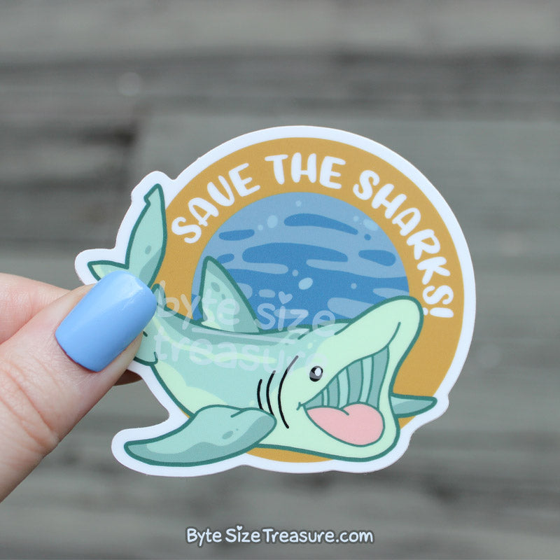 Save the Sharks Vinyl Sticker