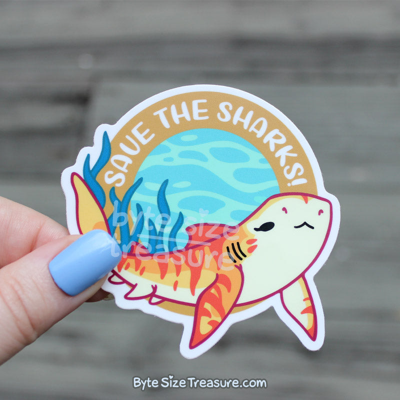 Save the Sharks Vinyl Sticker