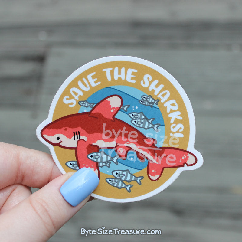 Save the Sharks Vinyl Sticker