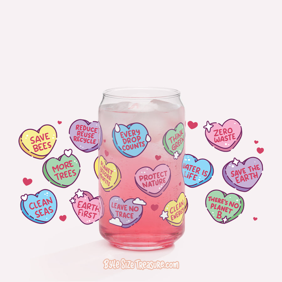 Conservation Hearts Can Glass