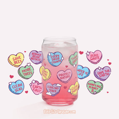 Conservation Hearts Can Glass