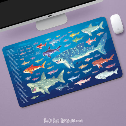 Shark Friends \\ Desk Mat