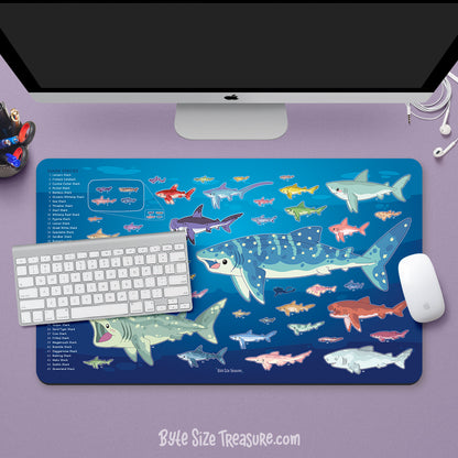 Shark Friends \\ Desk Mat