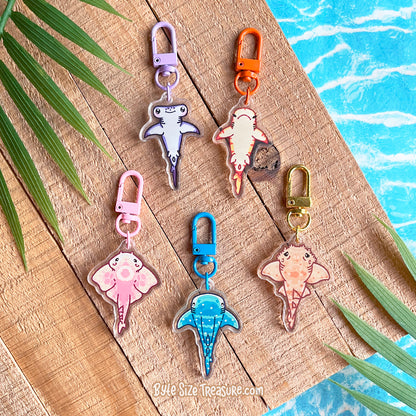 Flat Friend Charms: Sharks