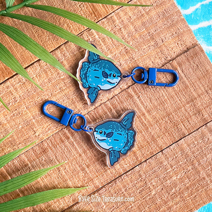 Flat Friend Charm: Ocean Sunfish