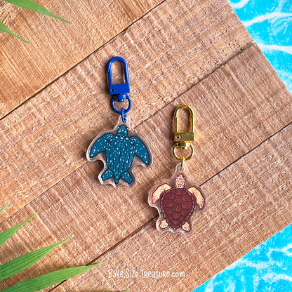Flat Friend Charms: Sea Turtles