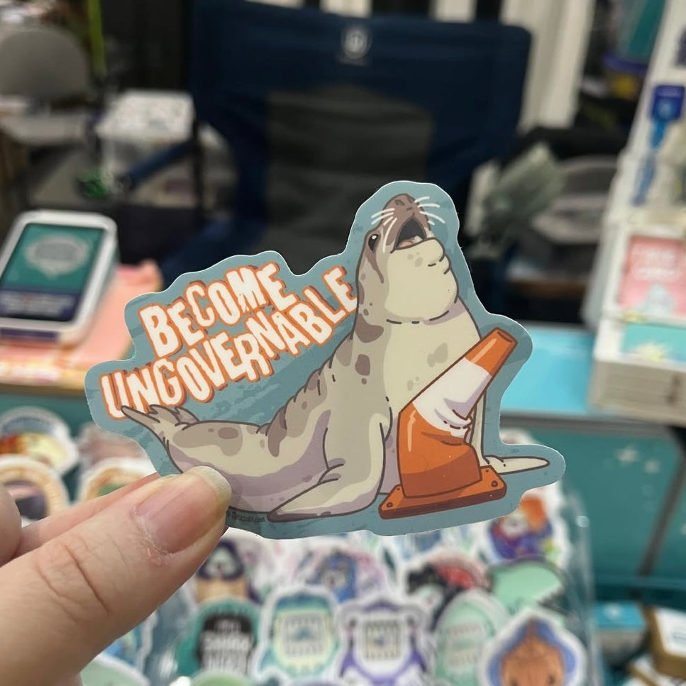 Neil the Seal \\ Vinyl Sticker