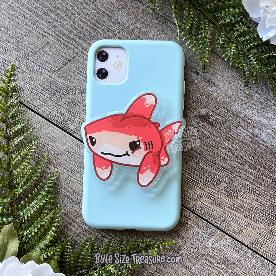 Oceanic Whitetip Shark Acrylic Phone Holder