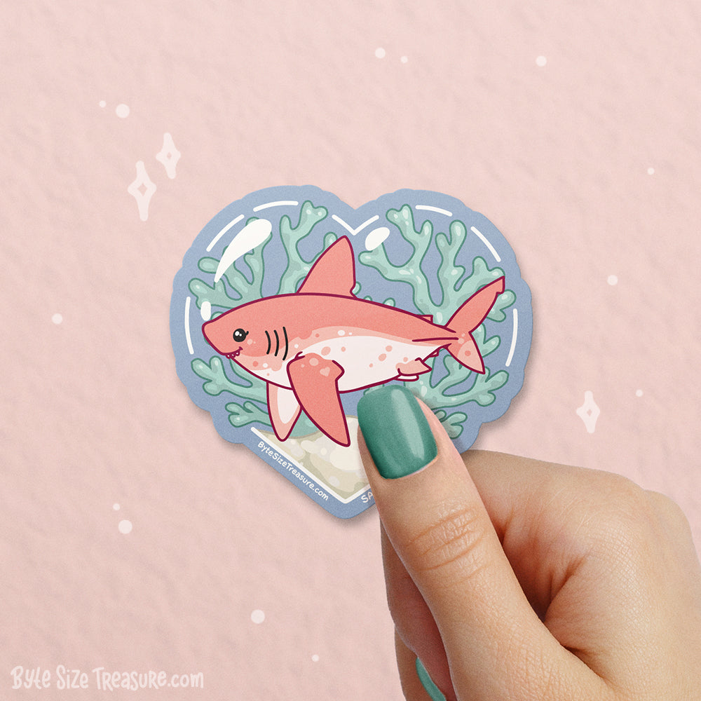 Salmon Shark Vinyl Sticker