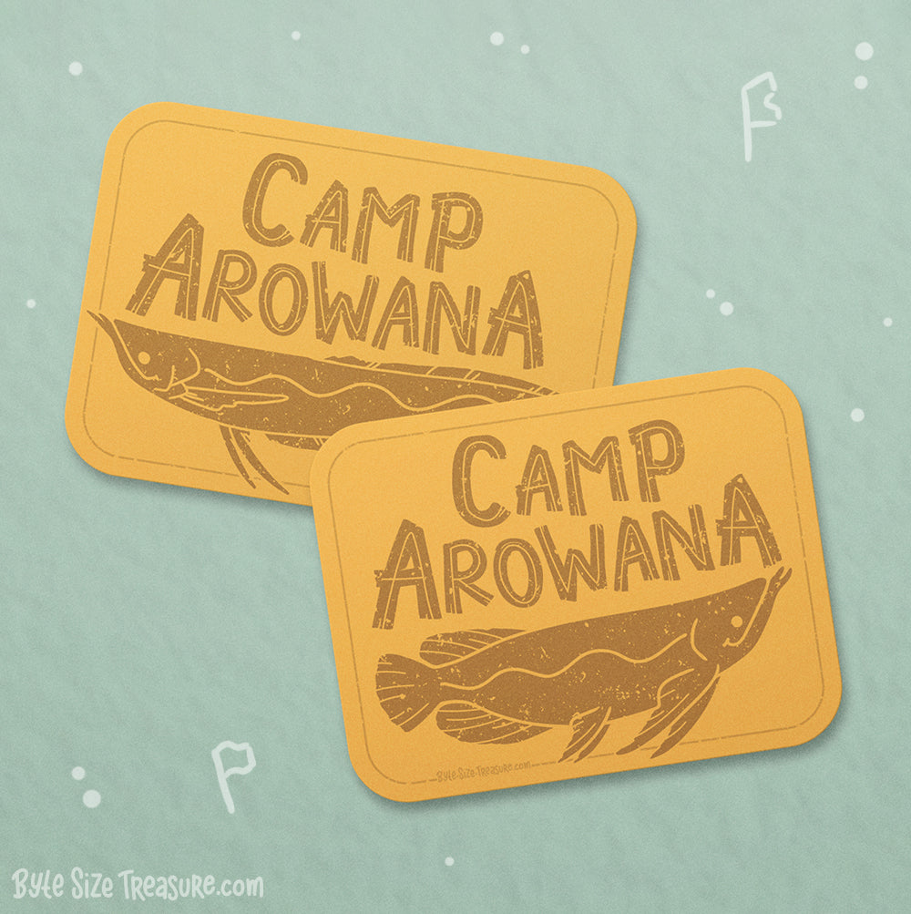 Camp Arowana Vinyl Sticker