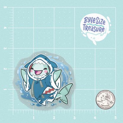 Gura Costume Clear Vinyl Sticker