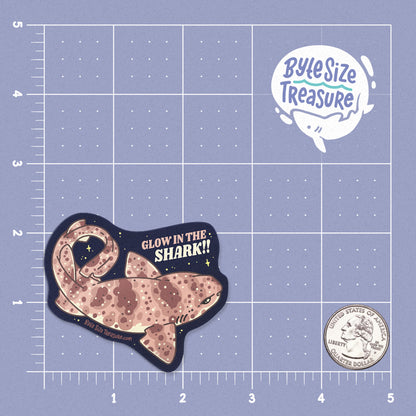 Swell Shark // Glow in the Shark Vinyl Sticker
