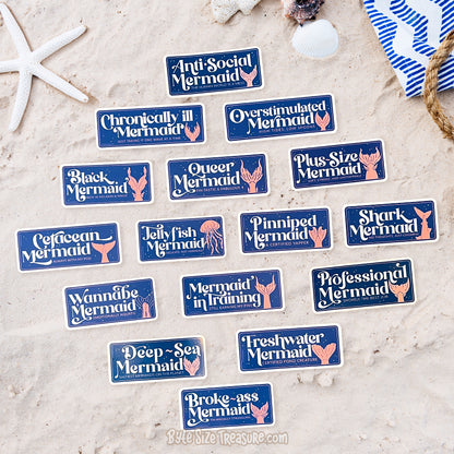 Mermaid Identities. Vinyl Sticker