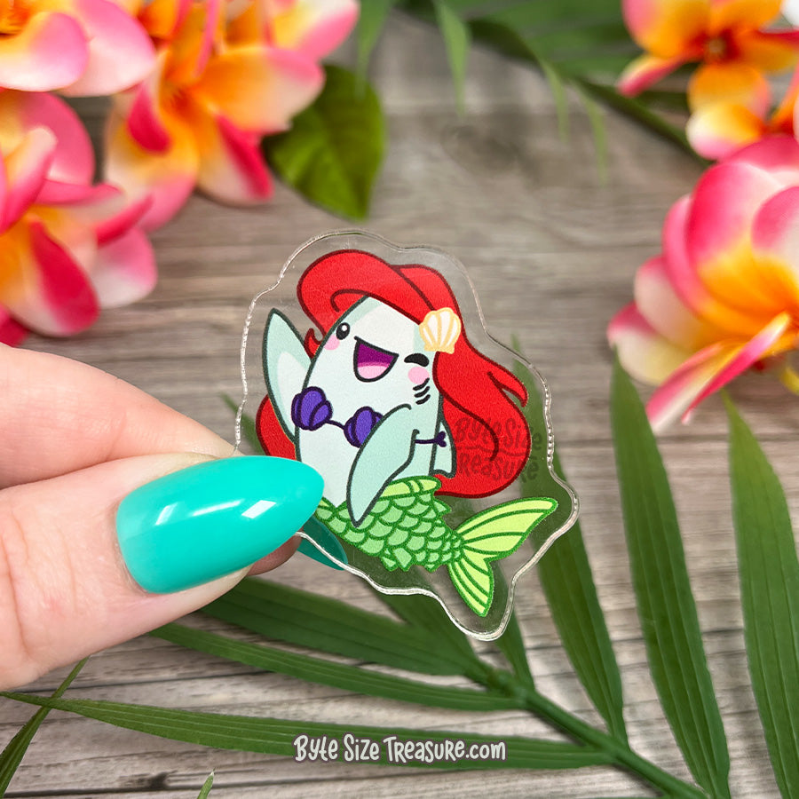 Little Mermaid Costume Acrylic Pin