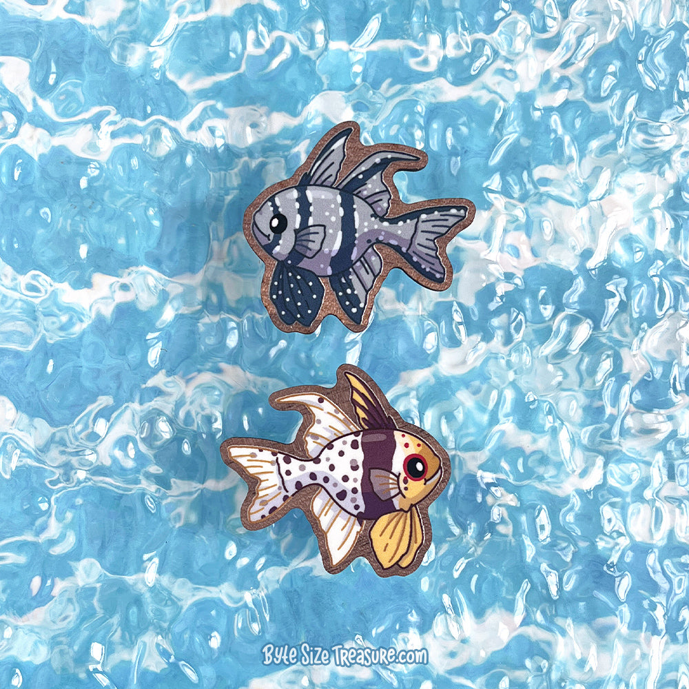 Cardinalfish \\ Wooden Magnet