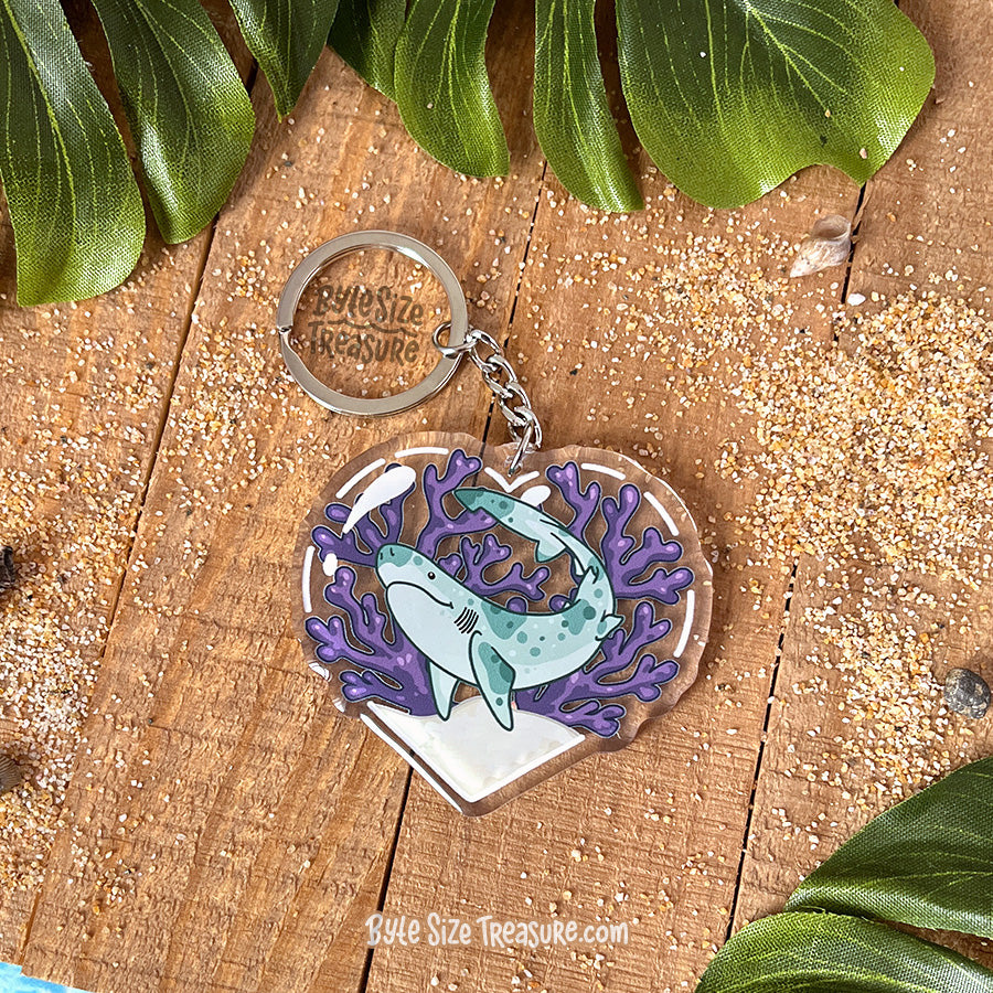 Cow Shark Acrylic Keychain