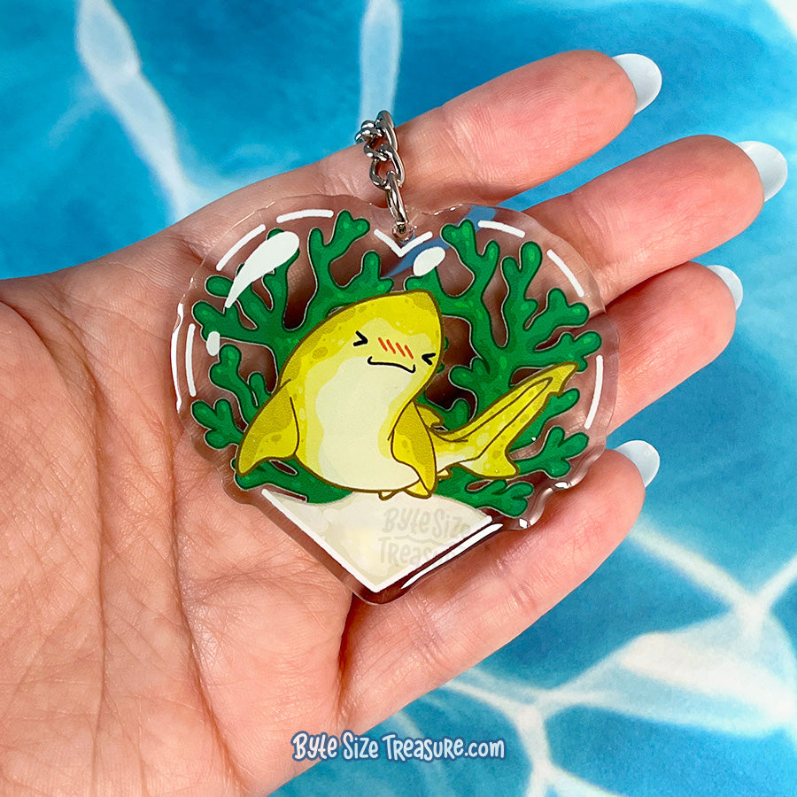 Lemon Shark Acrylic Keychain