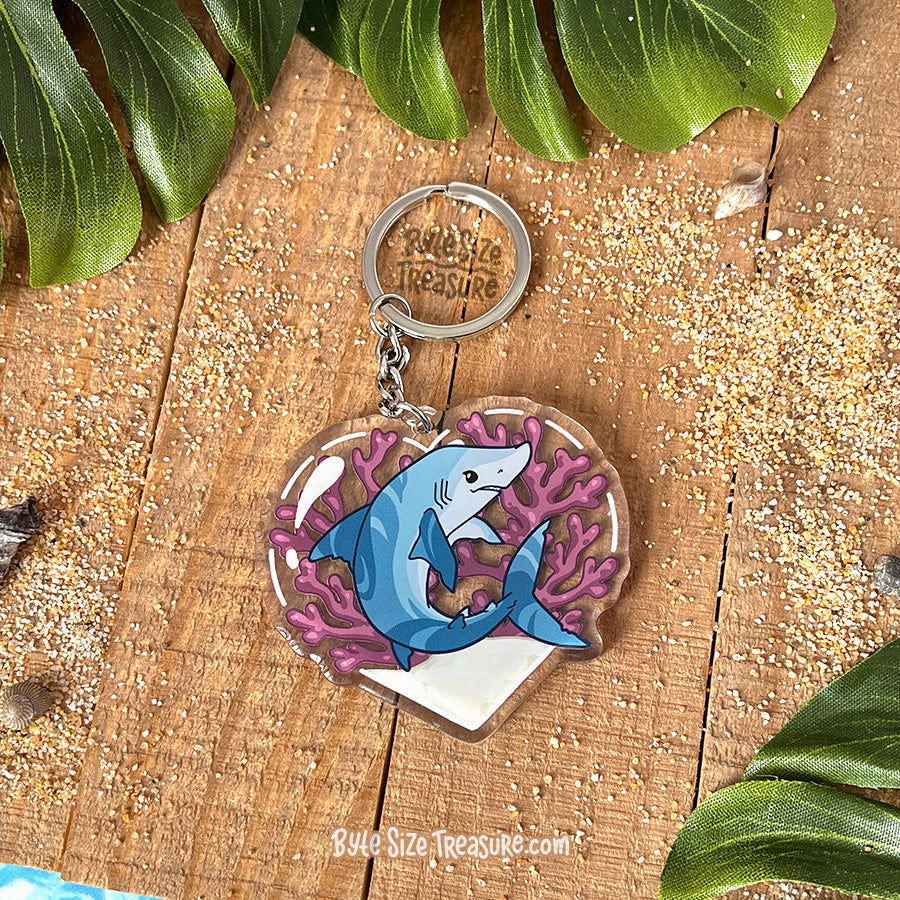 Mako Shark Acrylic Keychain