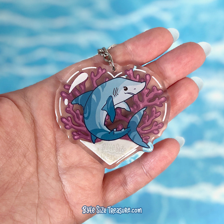 Mako Shark Acrylic Keychain