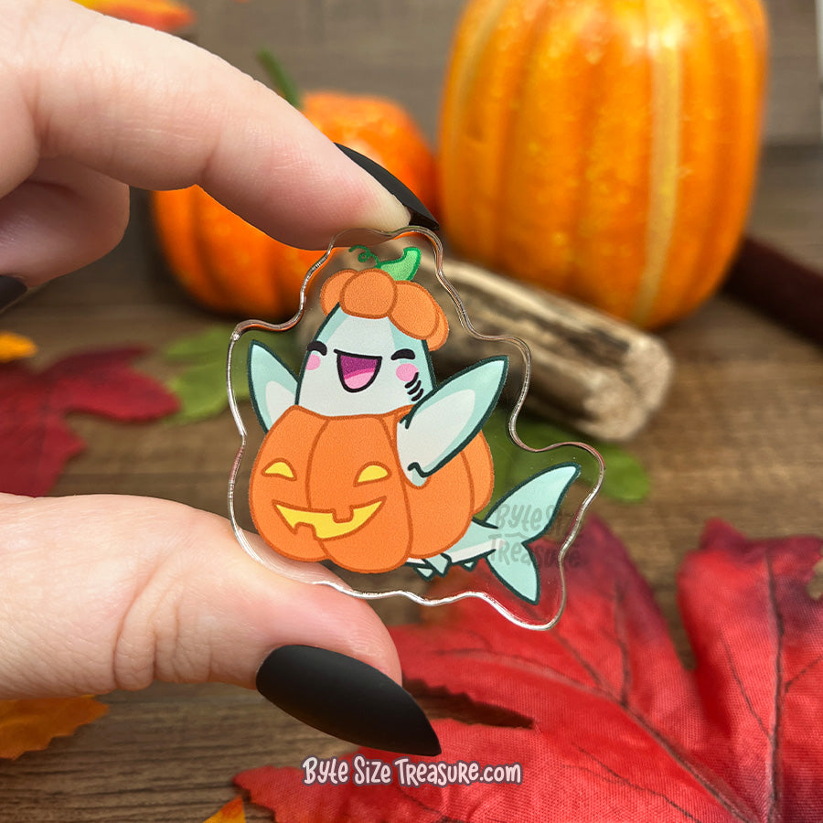 Pumpkin Costume Acrylic Pin